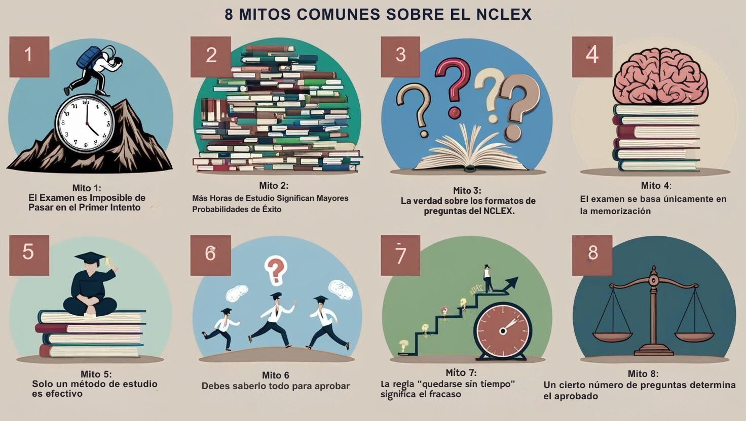 ¿Qué mitos comunes del NCLEX deberías ignorar para una mejor preparación para el examen?