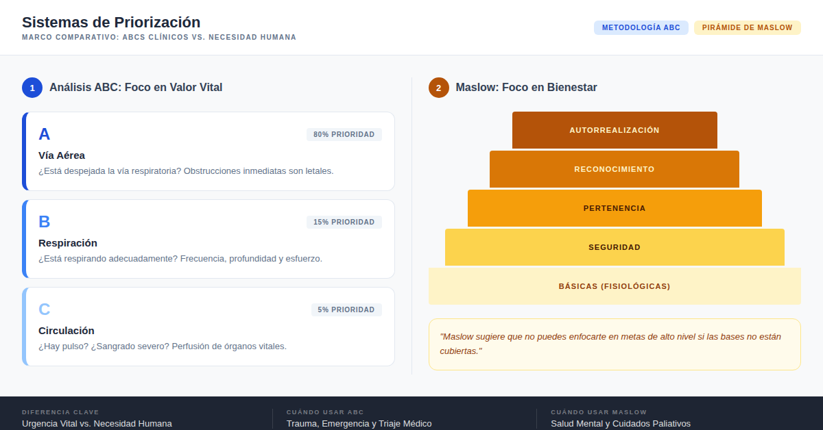 Estrategias de Priorizaci&oacute;n ABCs vs Maslow